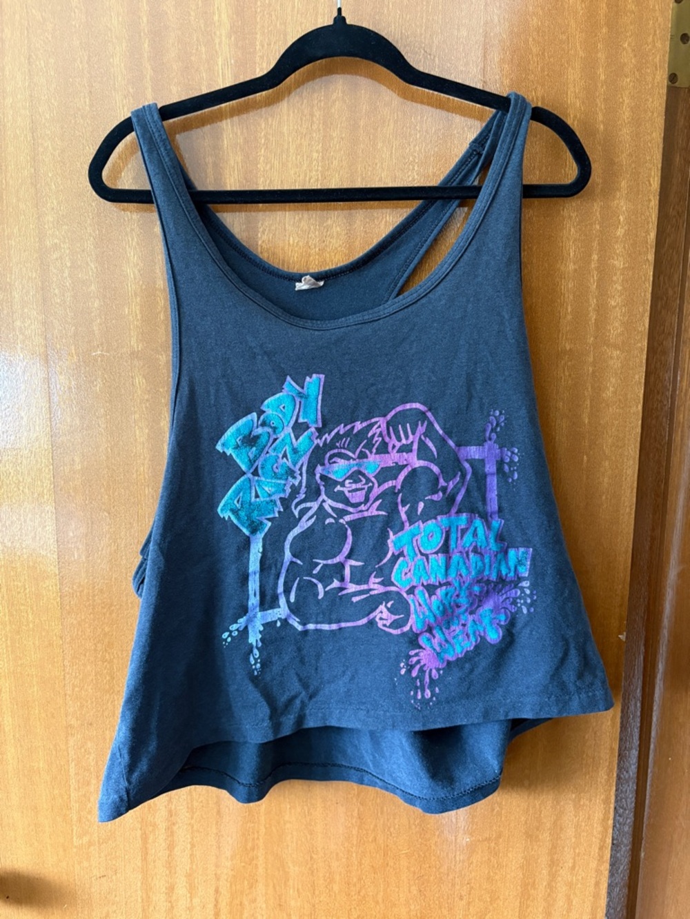 Vintage Muscle Tank Top - Neon Print